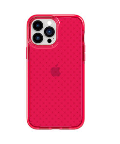 Tech21 - EvoCheck Hard Shell Case for Apple iPhone 13 Pro Max/iPhone 12 Pro Max - Rubine Red