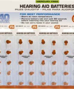 Lucid Hearing - SIZE 312 HEARING AID BATTERIES – 40-PACK (MERCURY FREE – ZINC AIR ACTIVATED)