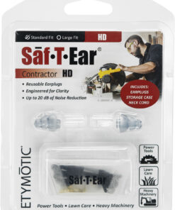 Lucid Hearing - Saf-T-Ears HD 20 dB Reusable Ear Plugs Black 1 pair - GRAY