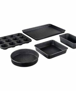 Granitestone - 5-Piece Bakeware Set - Black
