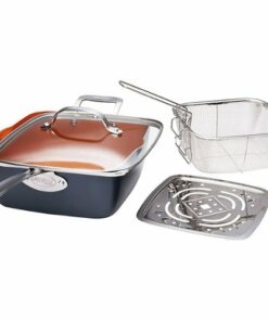 Gotham Steel - 11" Deep Square Pan - Gray