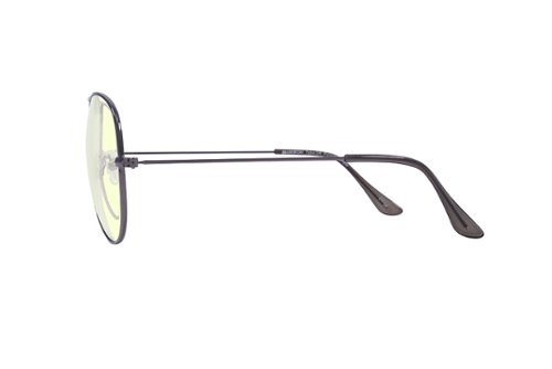 Kreedom - TAKE OFF; 45% Blue Light Filtration, Anti-Fog Coating, Anti-Reflective Mirror, Comfort-LITE Frame, Lifetime Warranty - Gloss Gunmetal + Smoke Temple Tips
