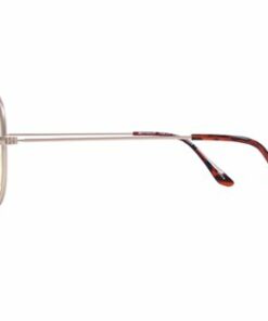Kreedom - TAKE OFF; 45% Blue Light Filtration, Anti-Fog Coating, Anti-Reflective Mirror, Comfort-LITE Frame, Lifetime Warranty - Matte Gold + Brown Demi Temple Tips