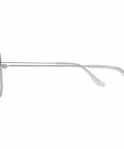 Kreedom - TAKE OFF; 45% Blue Light Filtration, Anti-Fog Coating, Anti-Reflective Mirror, Comfort-LITE Frame, Lifetime Warranty - Gloss Silver + Clear Temple Tips