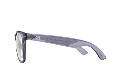 Kreedom - REVERB; 45% Blue Light Filtration, Anti-Fog Coating, Anti-Reflective Mirror, Comfort-LITE Frame, Lifetime Warranty - Gloss Crystal Smoke