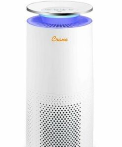 CRANE - 500 Sq. Ft. UV Light Air Purifier - WHITE