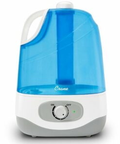 CRANE - 1 Gal. Ultrasonic Cool Mist Humidifier - Blue/White