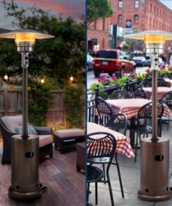 Insignia™ - Standing Patio Heater - Brown
