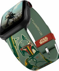 MobyFox - STAR WARS - Boba Fett Smartwatch Band - Compatible with Apple Watch - Fits 38mm, 40mm, 42mm and 44mm
