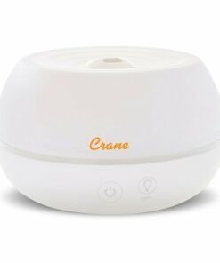 CRANE - 0.2 Gal. 2-in-1 Ultrasonic Cool Mist Humidifer & Aroma Diffuser - White