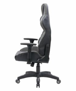 CorLiving - Nightshade Gaming Chair - Black and Grey