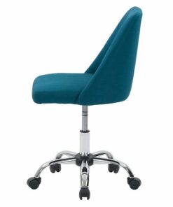 CorLiving - Marlowe Upholstered Armless Task Chair - Dark Blue