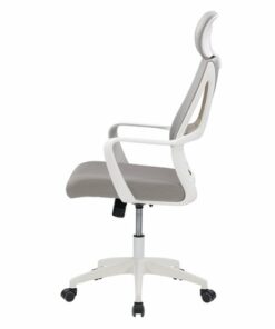 CorLiving - Workspace Mesh Back Office Chair - Grey and White