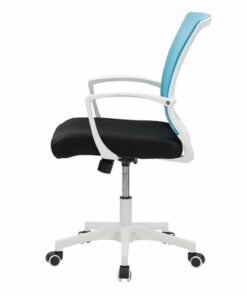 CorLiving - Workspace Ergonomic Mesh Back Office Chair - Teal and White