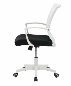 CorLiving - Workspace Ergonomic Mesh Back Office Chair - White and Black