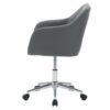 CorLiving - Marlowe Upholstered Chrome Base Task Chair - Grey
