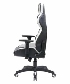 CorLiving - Nightshade Gaming Chair - Black and White
