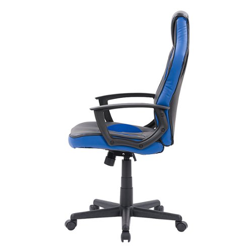 CorLiving - Mad Dog Gaming Chair - Black and Blue