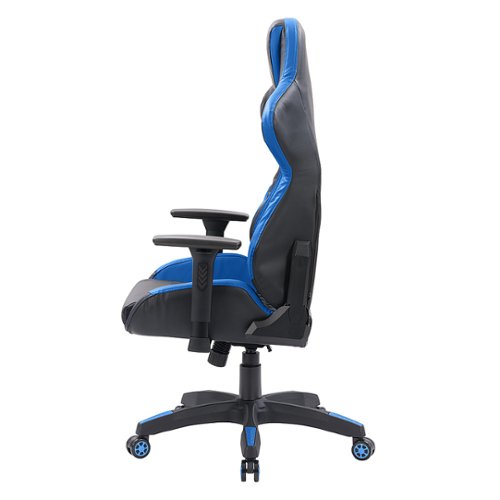 CorLiving - Nightshade Gaming Chair - Black and Blue