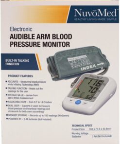 NuvoMed - Audible Arm Blood Pressure Monitor - White