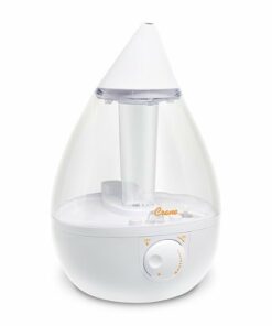 CRANE - 1 Gal. Drop Ultrasonic Cool Mist Humidifier - Clear/White