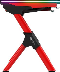 GAMDIAS - DAEDALUS M1 RGB Gaming Desk with XL Mousepad - Red