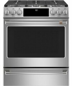 Café - 5.6 Cu. Ft. Slide-In Gas Convection Range - Stainless steel