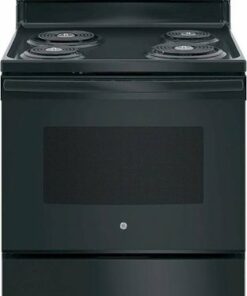 GE - 5.0 Cu. Ft. Self-Cleaning Freestanding Electric Range - Black