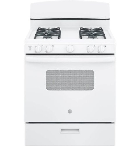 GE - 4.8 Cu. Ft. Freestanding Gas Range - White 0