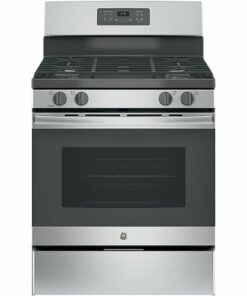 GE - 5.0 Cu. Ft. Self-Cleaning Freestanding Gas Range - Stainless steel 0