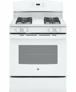 GE - 5.0 Cu. Ft. Self-Cleaning Freestanding Gas Range - White