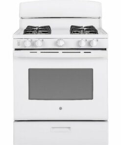 GE - 4.8 Cu. Ft. Freestanding Gas Range - White 1