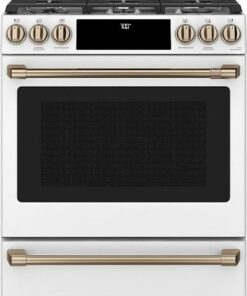Café - 5.6 Cu. Ft. Slide-In Gas Convection Range - Matte White