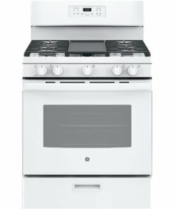 GE - 5.0 Cu. Ft. Freestanding Gas Range - White