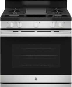 GE - 5.0 Cu. Ft. Freestanding Gas Range - Stainless steel