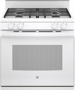 GE - 4.8 Cu. Ft. Freestanding Gas Range - White 3