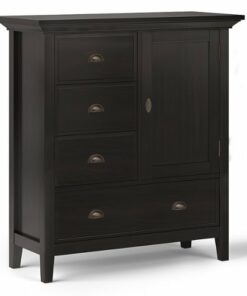 Simpli Home - Redmond Medium Storage Cabinet - Hickory Brown