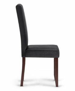 Simpli Home - Acadian Parson Dining Chair (Set of 2) - Distressed Black