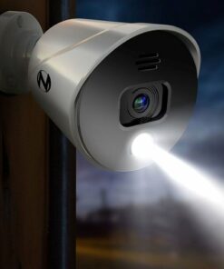Night Owl - 2-Camera Indoor/Outdoor Wired 1080p HD Spotlight Cameras with Audio - White/Black