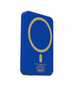 RapidX - Boosta 5k mAh 7.5W Magnetic Wireless Portable Charger for iPhone 12, 13 & 14 - Blue