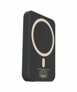 RapidX - Boosta 5k mAh 7.5W Magnetic Wireless Portable Charger for iPhone 12, 13 & 14 - Black