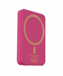 RapidX - Boosta 5k mAh 7.5W Magnetic Wireless Portable Charger for iPhone 12, 13 & 14 - Pink