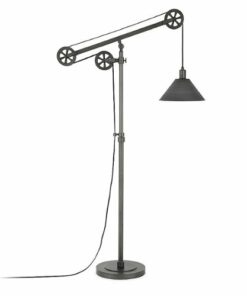 Camden&Wells - Descartes Floor Lamp - Aged Steel 0