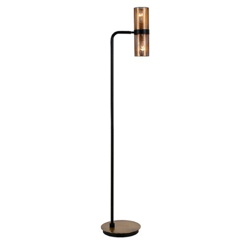 Camden&Wells - Zevon Floor Lamp - Matte Black/Brass