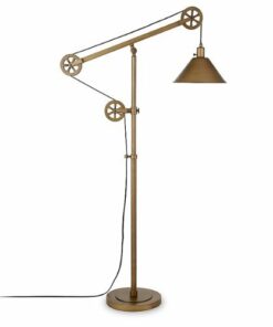Camden&Wells - Descartes Floor Lamp - Antique Brass