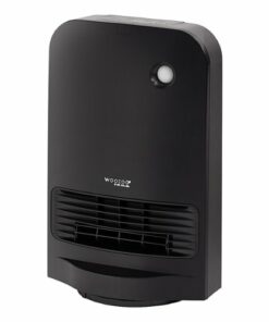 WOOZOO - Oscillating Fan w/ Motion Sensor Portable Electric Space Heater - Black
