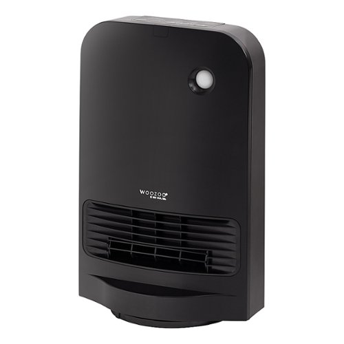 WOOZOO - Oscillating Fan w/ Motion Sensor Portable Electric Space Heater - Black