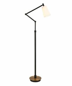 Camden&Wells - Caleb Floor Lamp - Matte Black/Brass