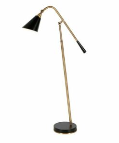 Camden&Wells - Vidal Floor Lamp - Brass/Matte Black