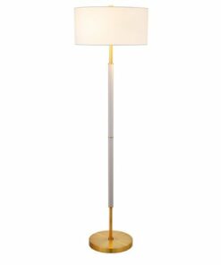 Camden&Wells - Simone Floor Lamp - Cool Gray/Brass